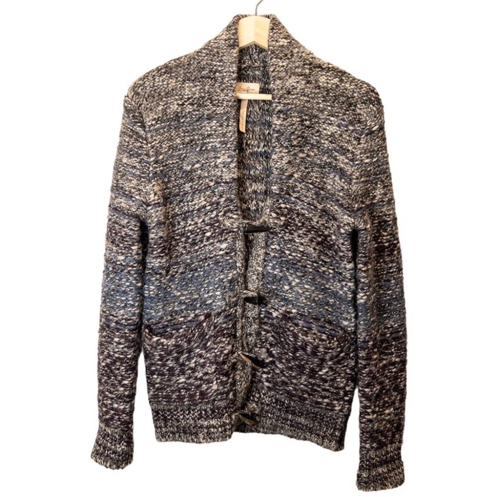 Aritzia Wilfred Free Size Small Chunky Knit Wool Alpaca Blend Cardigan Granola